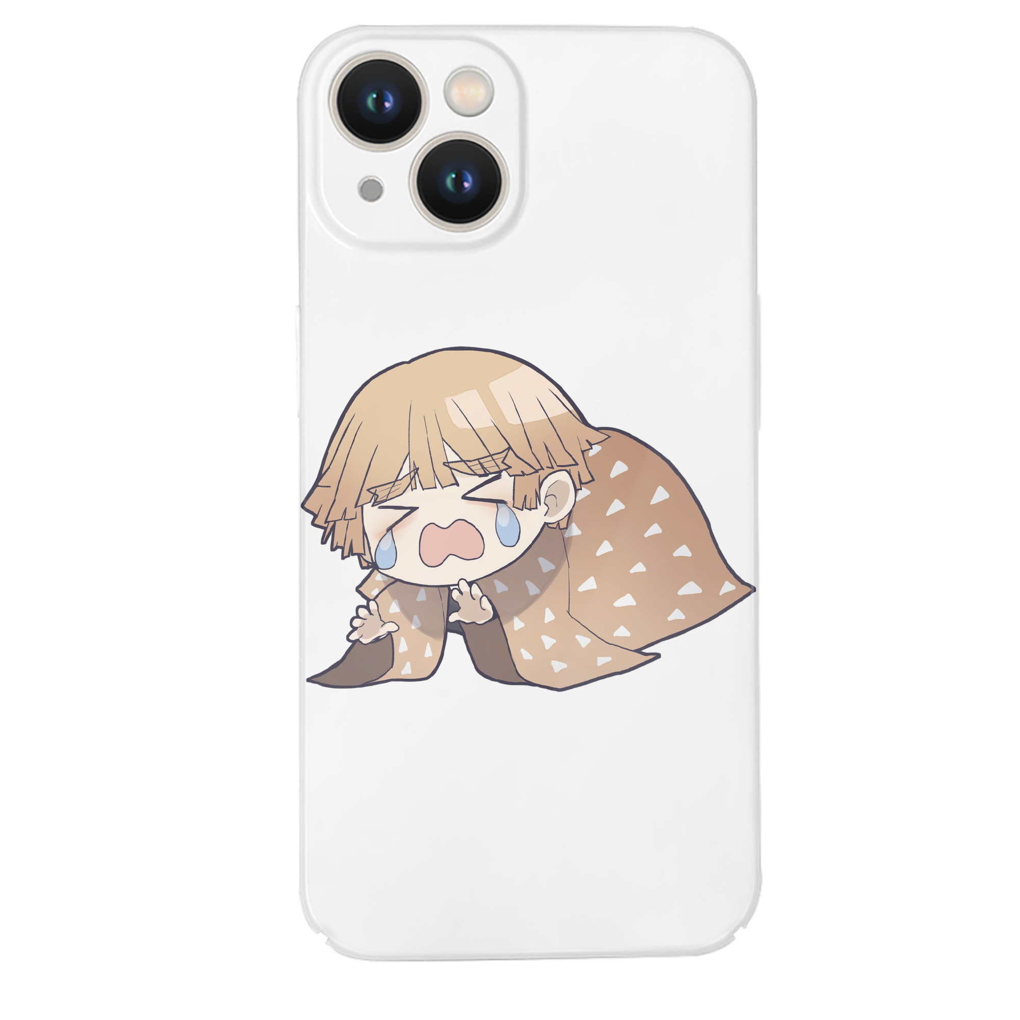 （画像用） 鬼滅の刃（きめつのやいば）我妻 善逸／あがつま ぜんいつ Agatsuma Zenitsu 【iPhone 14シリーズ対応】ハードケース
